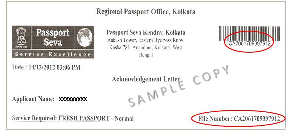 What Is File Number In Passport Tracking